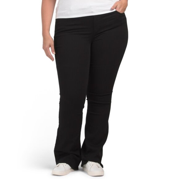 PAIGE Black Shadow Plus Manhattan Bootcut Jeans - Picture 1 of 2